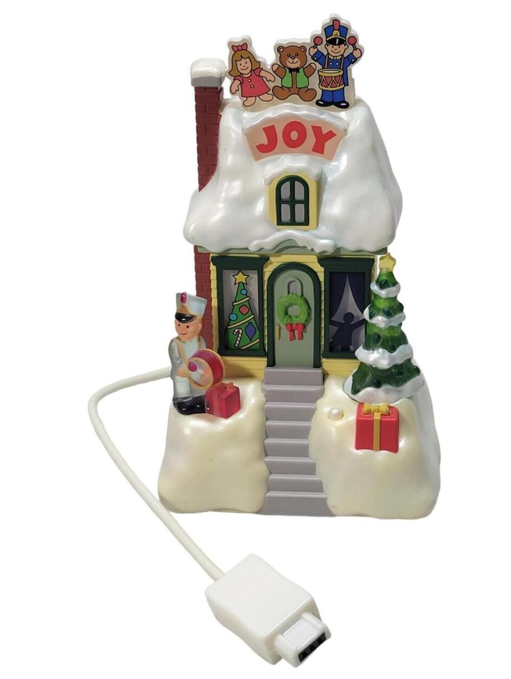 Hallmark Christmas Caroling Cottages Joy Synchronized Lights Music 2009